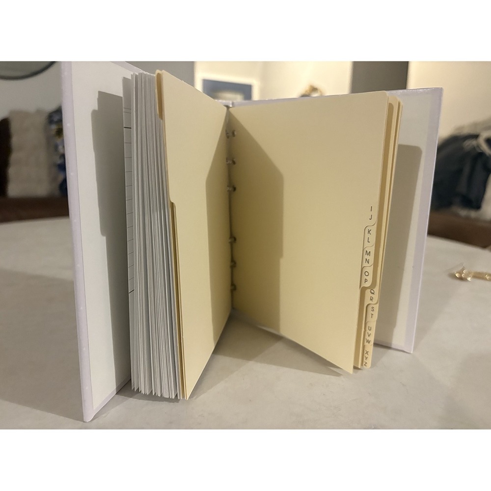 Rare Vintage 1992 Precious Moments Hallmark Address Book Binder Lavender PMA1001 - Picture 5 of 8